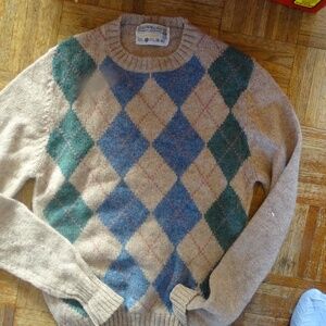 VINTAGE SEARS SHETLAND PURE VIRGIN WOOL SWEATER